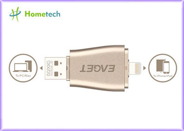 Memoria USB portátil 128gb 3 del androide OTG en 1 aluminio para Iphone