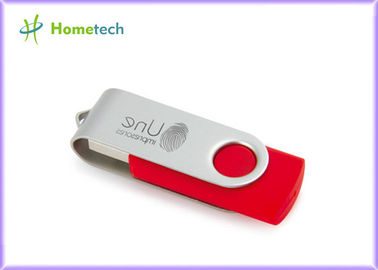 Mini metal del palillo de la impulsión de memoria USB del tornado de memoria USB roja del eslabón giratorio