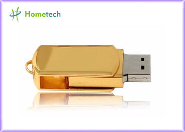 El oro graba memorias USB promocionales 1gb/2gb/4gb/8gb/16gb/32gb/64gb del logotipo