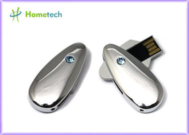 El metal/los palillos cristalinos de la torsión USB, los regalos grabados USB de 4G 8G se pega