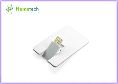el material plástico del dispositivo de almacenamiento de la tarjeta de crédito 8GB/16GB USB modificó el logotipo para requisitos particulares