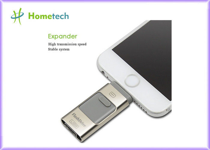 Almacenamiento 3 del teléfono móvil USB en 1 lector de tarjetas multifuncional de Pendrive OTG del u-disk para IOS y Samsung Android del iPhone