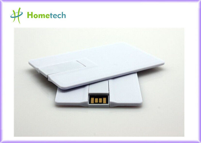Tarjeta de crédito plástica blanca OTG/memoria USB 16GB 32GB del teléfono móvil para el teléfono elegante
