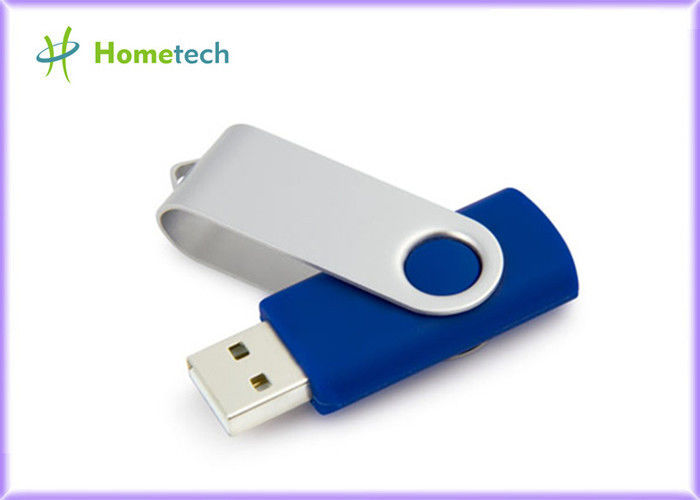 Memoria USB plástica del mini eslabón giratorio colorido del tornado con la impresión de encargo del logotipo
