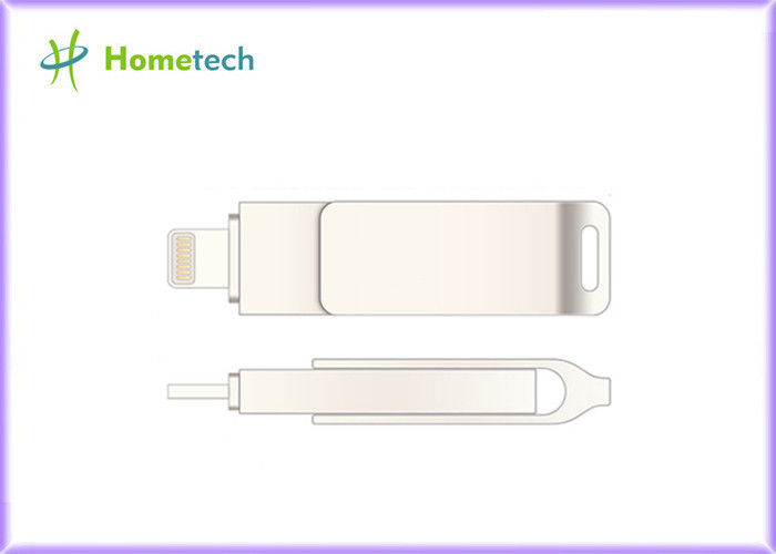 Memorias USB de alta velocidad para IPhone, color plata de memoria USB/OTG USB del teléfono móvil