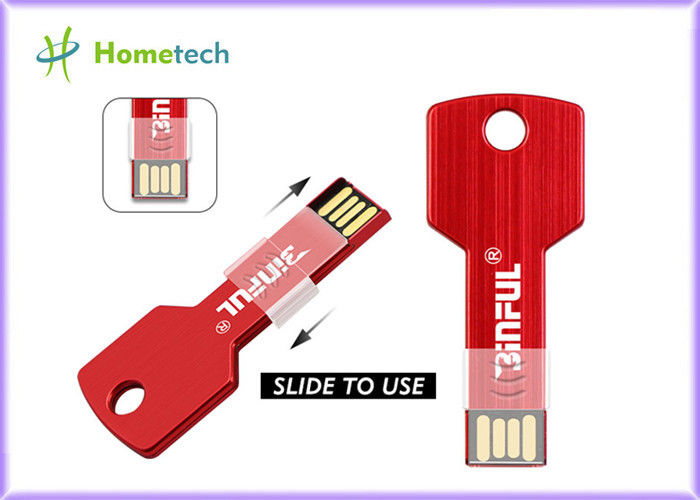 Palillo de memoria USB dominante de la aleación de aluminio, llave impermeable de la memoria de la plata pendrive