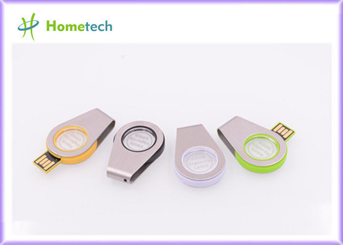 360° que gira metal de acrílico ligero/la ayuda de acrílico USB 2,0 del tamaño del USB el mini del registrador de memoria USB del eslabón giratorio con la luz del LED