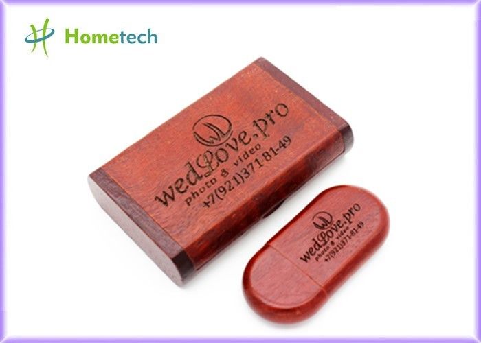 Memoria USB de madera del regalo de la fotografía, impulsión de bambú de memoria USB del logotipo de encargo