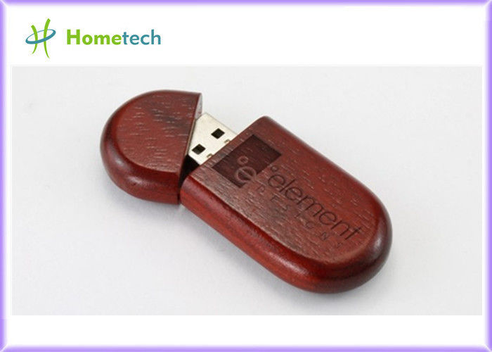 El regalo de madera USB de madera del OEM de memoria USB, puede calificar su propio LOGOTIPO unidad USB de madera