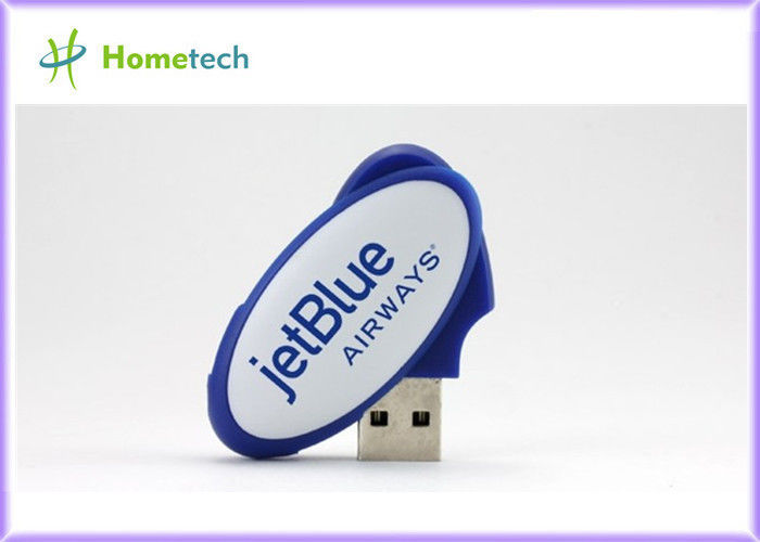 Impulsión azul 8GB, memoria USB plástica 2,0 del pulgar del flash del usb del plástico del OEM con el logotipo modificado para requisitos particulares USB pendrive