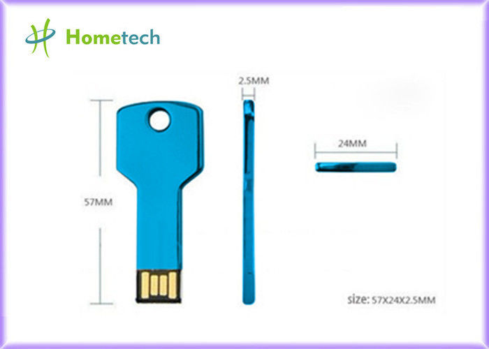 memoria USB de aluminio 8-15MB/S de las unidades USB de la forma de la llave de la astilla del metal de 8GB 16GB 32GB