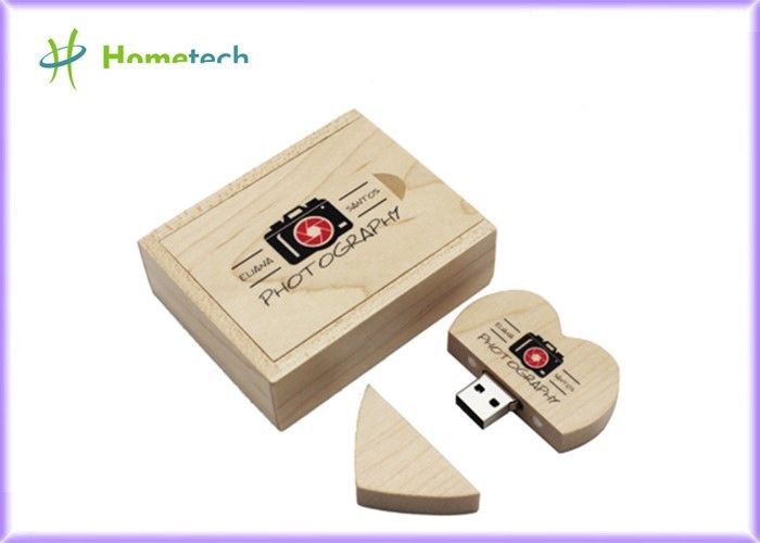 Prenda impermeable a todo color de la impresión USB de memoria Flash de ECO del palillo del LOGOTIPO de encargo de madera de la pluma 64GB