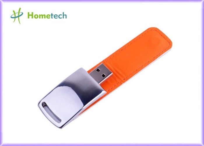 Memoria USB Pendrive 16GB 32GB 64GB del palillo de memoria USB del cuero del logotipo del cliente