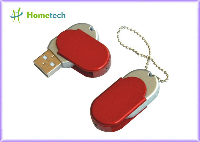Metal los mini palillos rojos de la torsión USB grabados modificados para requisitos particulares con velocidad