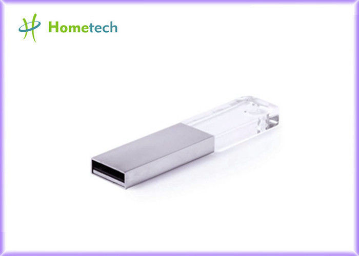 2.o grabado del logotipo 3D de memoria USB cristalina de encargo del corazón para la compañía/el regalo del negocio