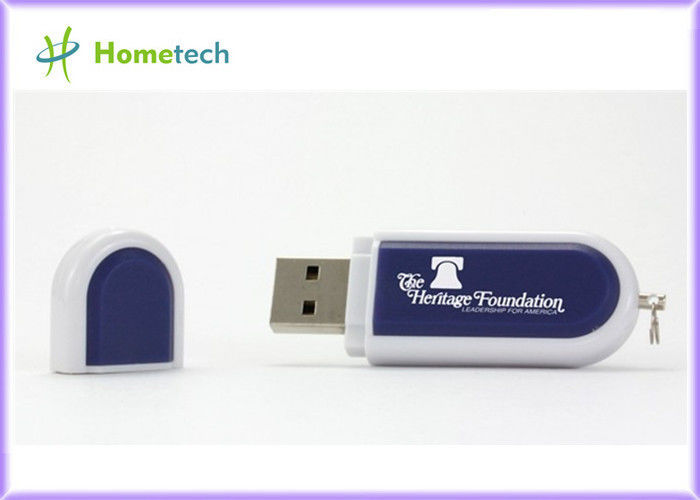 Memoria USB plástica AZUL/ANARANJADA de memoria USB 2,0 con el microprocesador del grado A