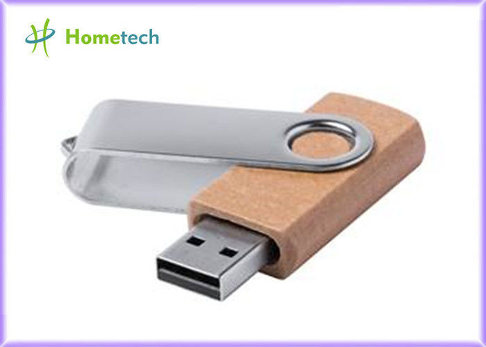 Tuerza el Memory Stick personalizado memoria USB de madera del eslabón giratorio 4GB 8GB 16GB 32G del LOGOTIPO
