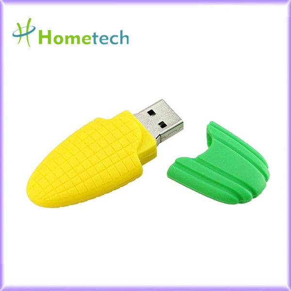 El PVC del maíz de la historieta modificó memoria USB para requisitos particulares 2,0 3,0 2GB 4GB 8GB 16GB 32GB 64GB