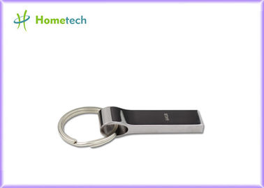 El pulgar del metal plateado conduce con el llavero/memorias USB impresas aduana