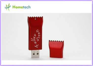 El ABS plástico rojo de memoria USB 512MB 1GB para el regalo, usb fresco se pega