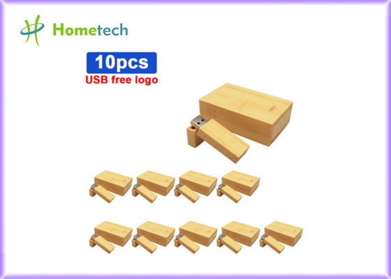 Memoria USB de bambú de madera reciclada 16GB 3,0 Eco amistoso con la caja de madera