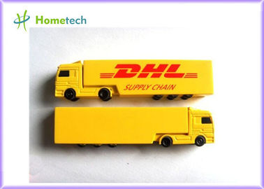 comprar Memoria USB plástica 8GB del camión creativo amarillo para hacer publicidad del regalo Fabricación en línea
