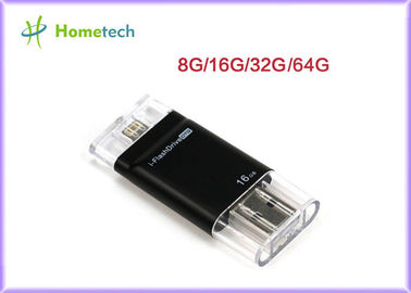 comprar memoria USB negra conveniente del teléfono móvil de 8GB 16GB 32GB 64GB, palillo micro blanco de memoria USB del almacenamiento externo de OTG Fabricación en línea
