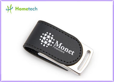 comprar Serigrafía negra de la velocidad del lápiz de memoria del cuero USB de la PLUMA USB 2GB 4GB 8GB Fabricación en línea