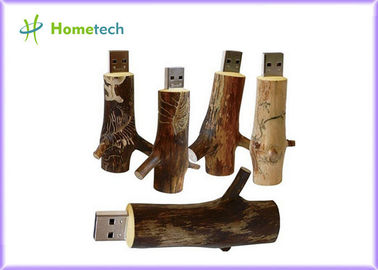 comprar Memoria USB de madera 4GB promocional 8GB 16GB 32GB de la rama de árbol de Novetly 2,0 Fabricación en línea