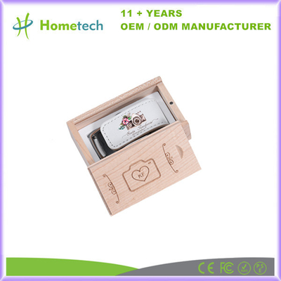 comprar Fotografía personalizada Regalo de boda cuero Disco flash USB 8GB 16GB 32GB 128GB Pendrive Fabricación en línea