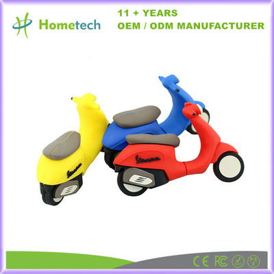 comprar Disco flash USB de motocicleta de dibujos animados 8 GB 16 GB 32 GB Disco flash USB de silicona de motocicleta Fabricación en línea