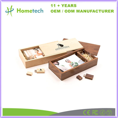 comprar Unidad de memoria USB de madera para regalos publicitarios, memoria flash rectangular de 16 GB personalizada Fabricación en línea