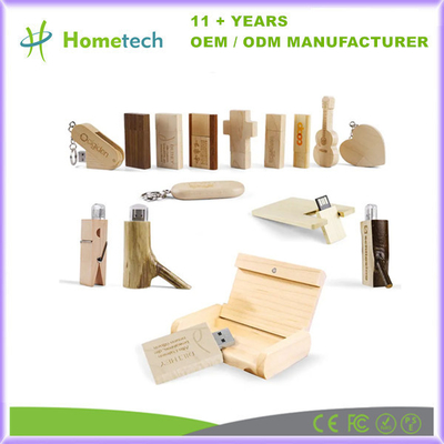 comprar Regalos personalizados Discos flash USB de madera 8GB 16GB 32GB 1GB 2GB 4GB Discos de memoria USB pendrive Fabricación en línea