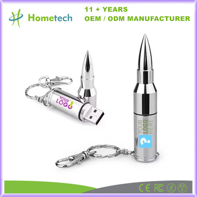 comprar Discos flash USB metálicos en forma de bala con capacidad de almacenamiento de 8 GB a 256 GB Diseño moderno Fabricación en línea