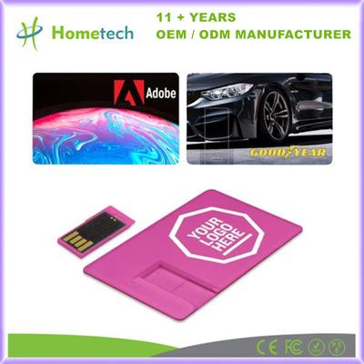 comprar Tarjeta de visita impresa a todo color personalizada USB Flash Drive Pendrive de plástico Popular Advertising Memory Stick Fabricación en línea