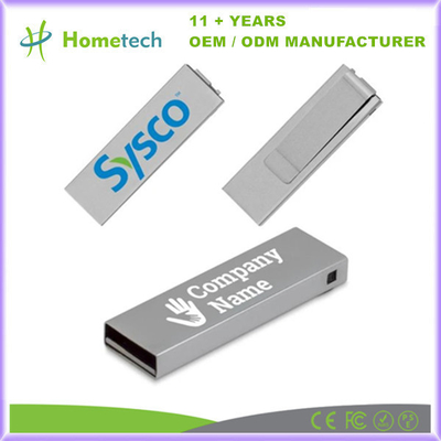 comprar 2.0/3.0 Unidad flash USB 8GB 16GB 32GB 64GB 128GB Mini Pendrive Memoria de clip de metal Fabricación en línea
