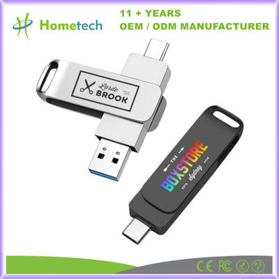 comprar Alta velocidad 500 MB/s Metal impermeable USB C Disco flash impermeable Gran capacidad Fabricación en línea