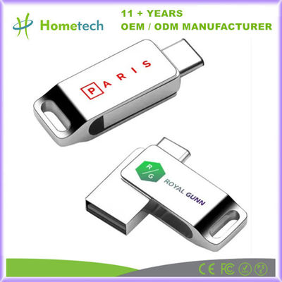 comprar Disco flash USB tipo C resistente al agua de plata con gran capacidad 512 GB personalizado Fabricación en línea