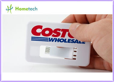 comprar Logotipo a todo color de visita de la tarjeta del disco blanco de memoria USB, tarjeta de crédito del almacenamiento real 4GB USB 2,0 Fabricación en línea