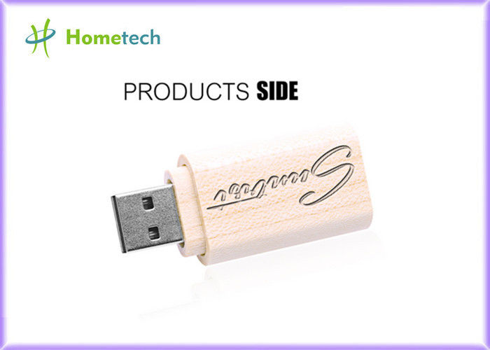 Memoria USB modificada para requisitos particulares Pendrive USB de madera del logotipo 4GB 8GB se pega