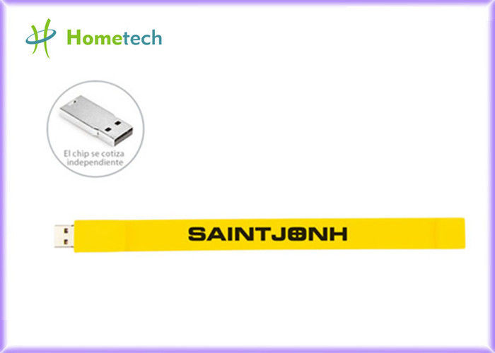 FCC personalizada modificada para requisitos particulares de RoHS de memoria USB de la pulsera del silicón USB 1GB 2GB 4GB 8GB