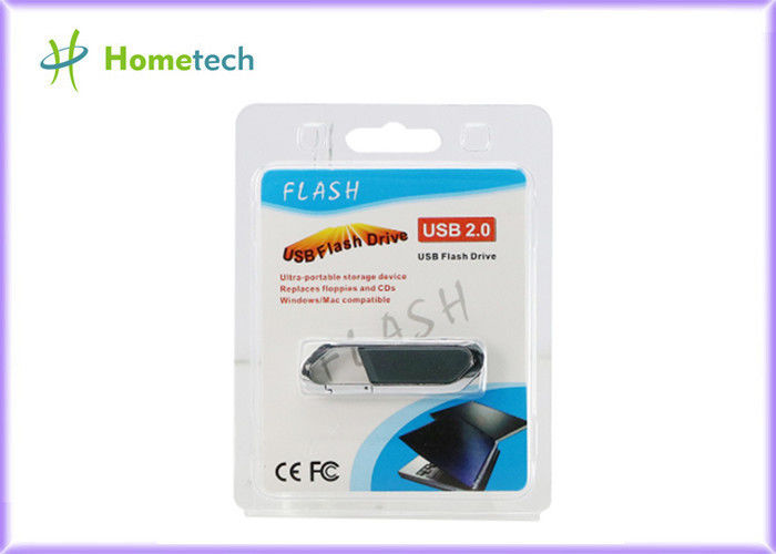 Lápiz de memoria de alta velocidad 64gb del cuero USB/impulsión 4gb de la pluma del USB 2,0 con estándar de la FCC RoHS