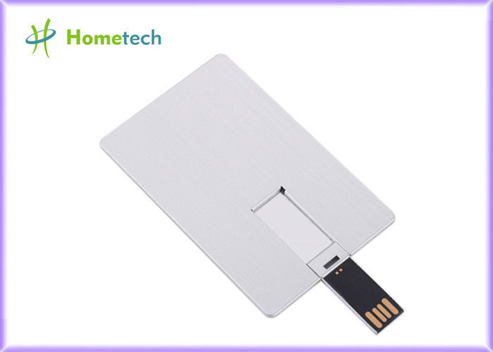 Dispositivo de almacenamiento impermeable de la tarjeta de crédito del Super Slim USB, memorias USB del metal USB