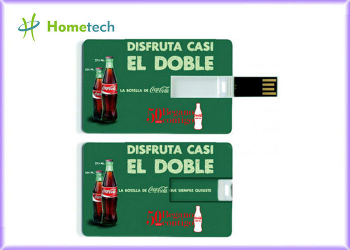Logotipo modificado para requisitos particulares formado ultra fino promocional de la tarjeta de crédito del dispositivo de almacenamiento de la tarjeta de crédito USB