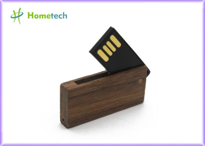 Tarjeta de memoria rotativa de madera pendrive de memoria USB 4GB 8GB del MINI Memory Stick