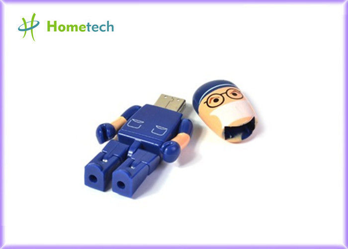 Las unidades USB del personaje de dibujos animados del bolsillo 3D abultan memorias USB impresionantes 1GB