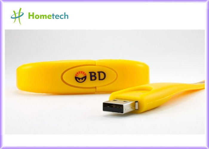 memoria USB 2,0/logotipo de la pulsera del regalo de la promoción 16GB que imprime el lápiz de memoria del USB conduce
