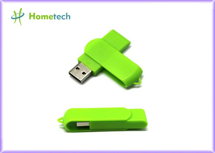 Traje verde plástico de los palillos de la torsión USB para el Windows 2000, grabado