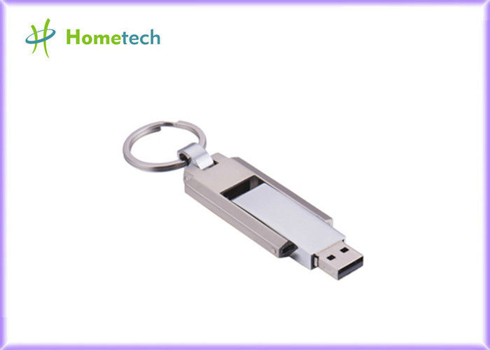 El pulgar del metal de memoria USB de la pluma de la memoria conduce el palillo Pendrive de 4gb 8gb 16 GB 32g 64gb con Keychian