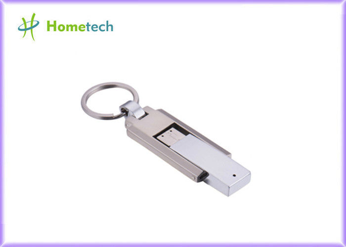 El pulgar del metal de memoria USB de la pluma de la memoria conduce el palillo Pendrive de 4gb 8gb 16 GB 32g 64gb con Keychian